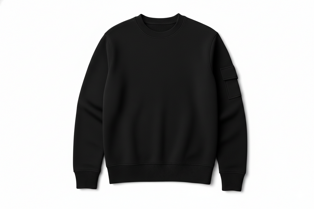 Black Crew Neck Sweatshirt
