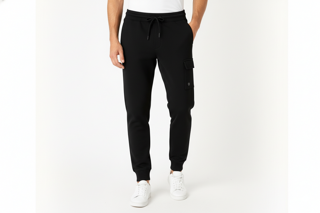 Black Crew Neck Track Suit